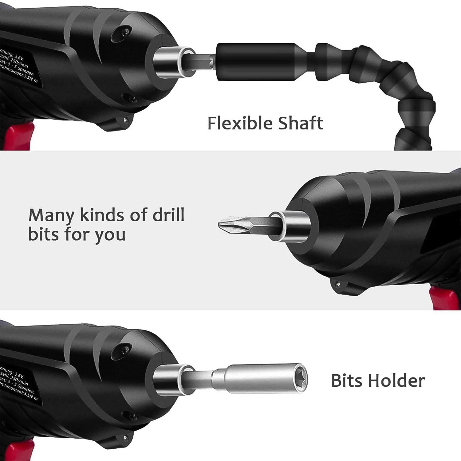 Small Screwdriver with LED Light, Screwdrivers Bit Set (48 Pcs Set) - Image 7