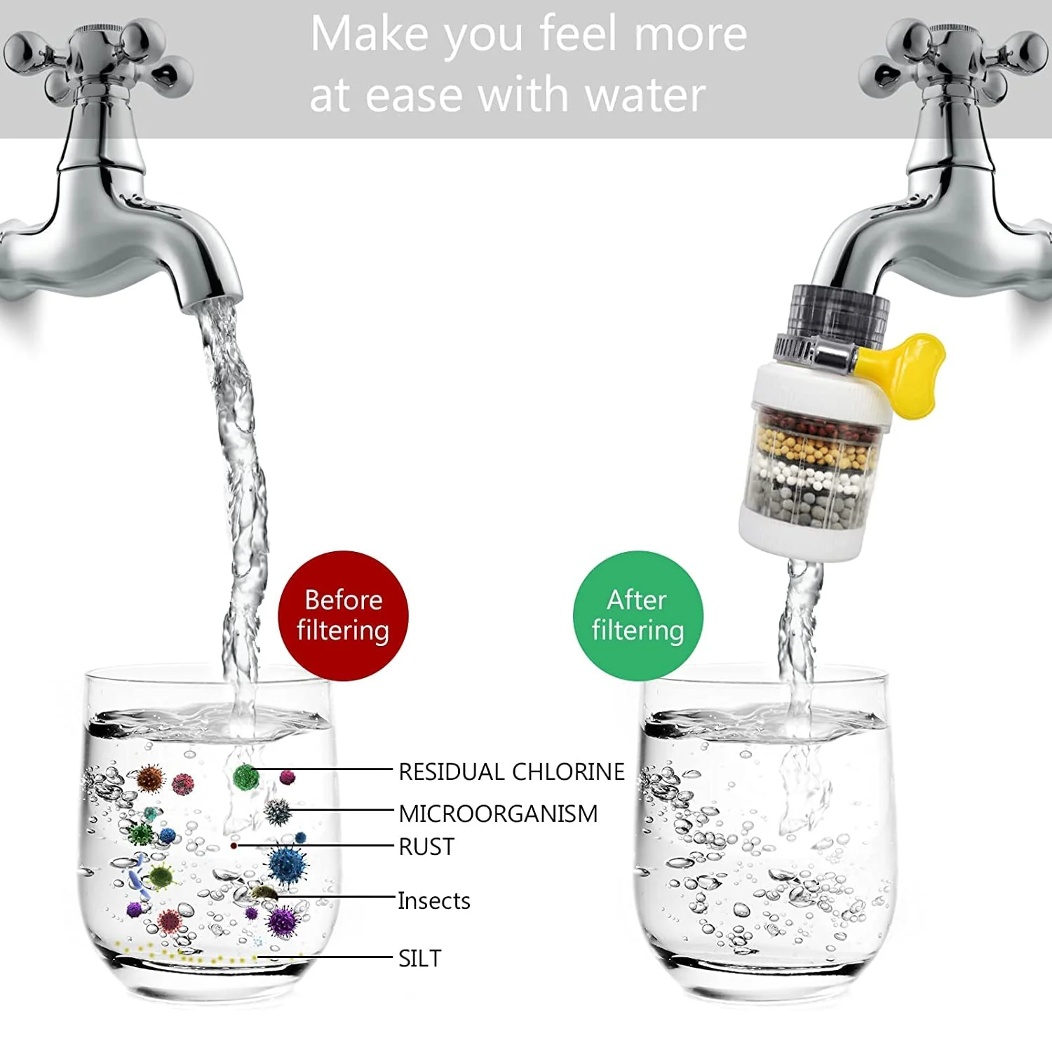 Kitchen Faucet Water Filter Tap Purifier - 4 Layer Activated Carbon for Clean Water - Image 7