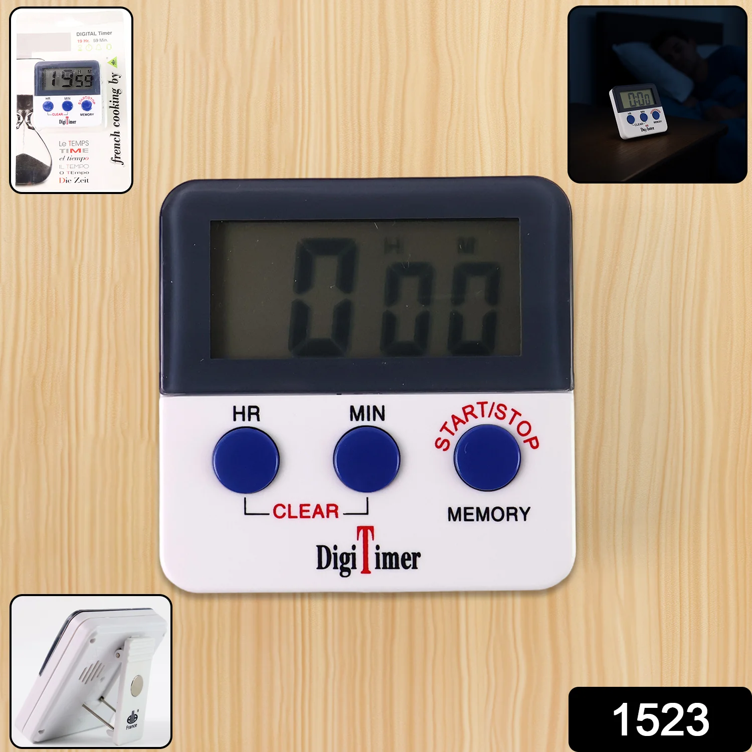 Digital Kitchen Timer with Alarm Stop Watch Timer for Kitchen - Image 2