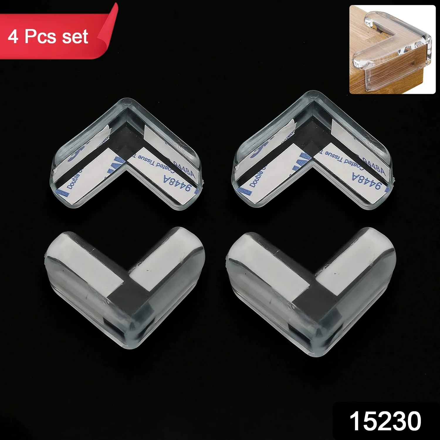 Transparent Table Corner Protector (4 Pcs Set) - Image 2