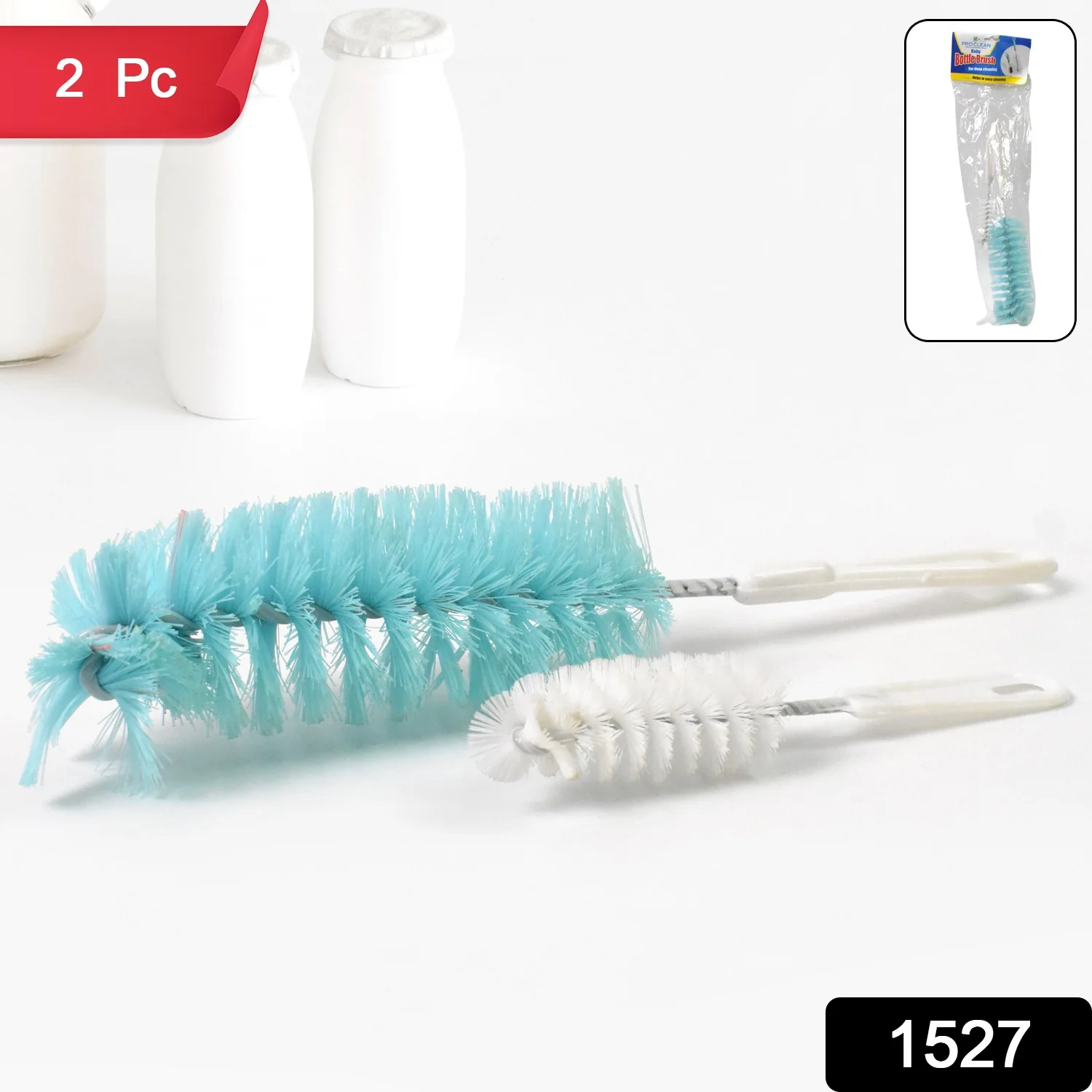 Long Handle Bottle Brush for Jars, Bottles & Containers Cleaning - Image 7