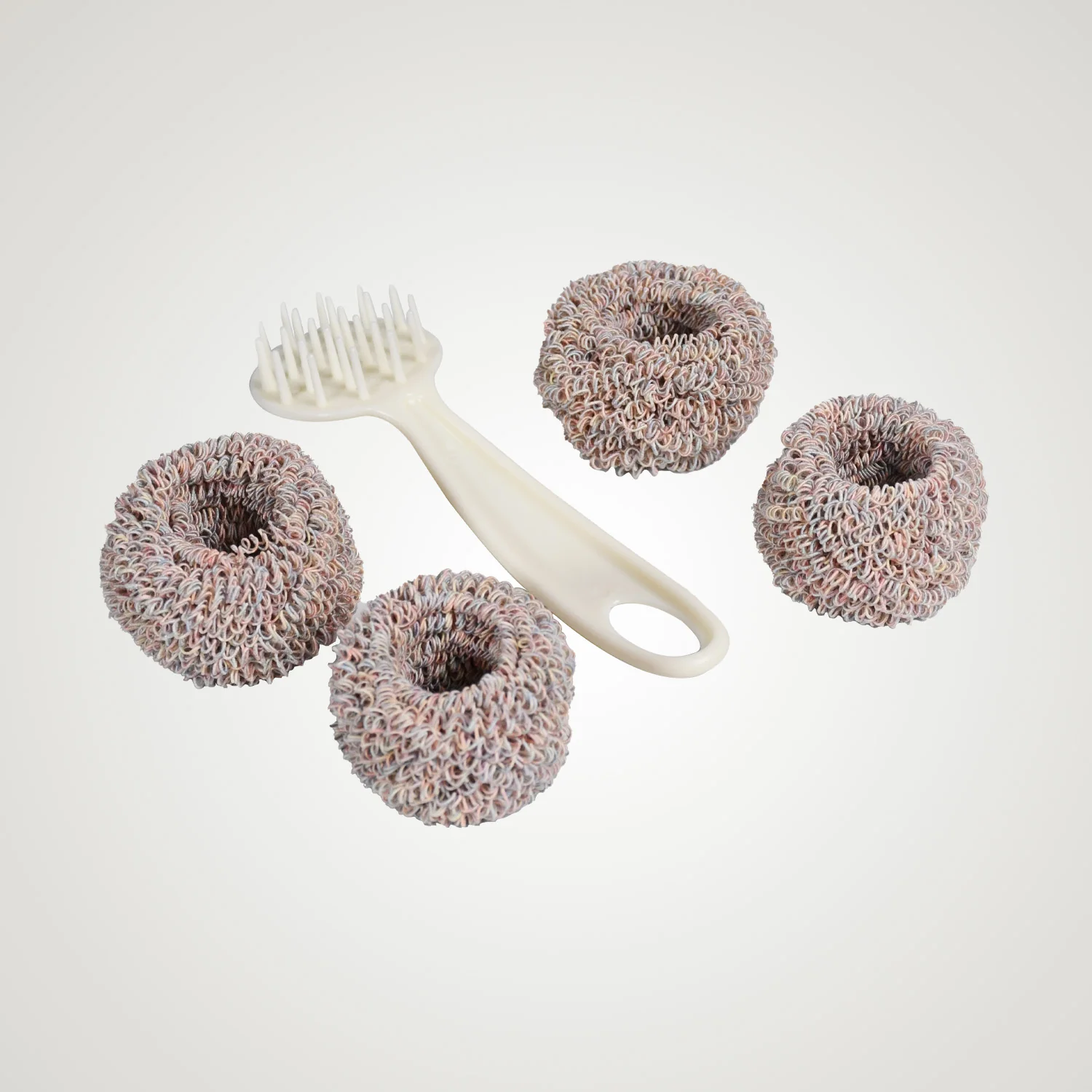 Handle Pot Dishwashing Brush Long-Handled Washing Brush with Extra Head for Kitchen - Image 8