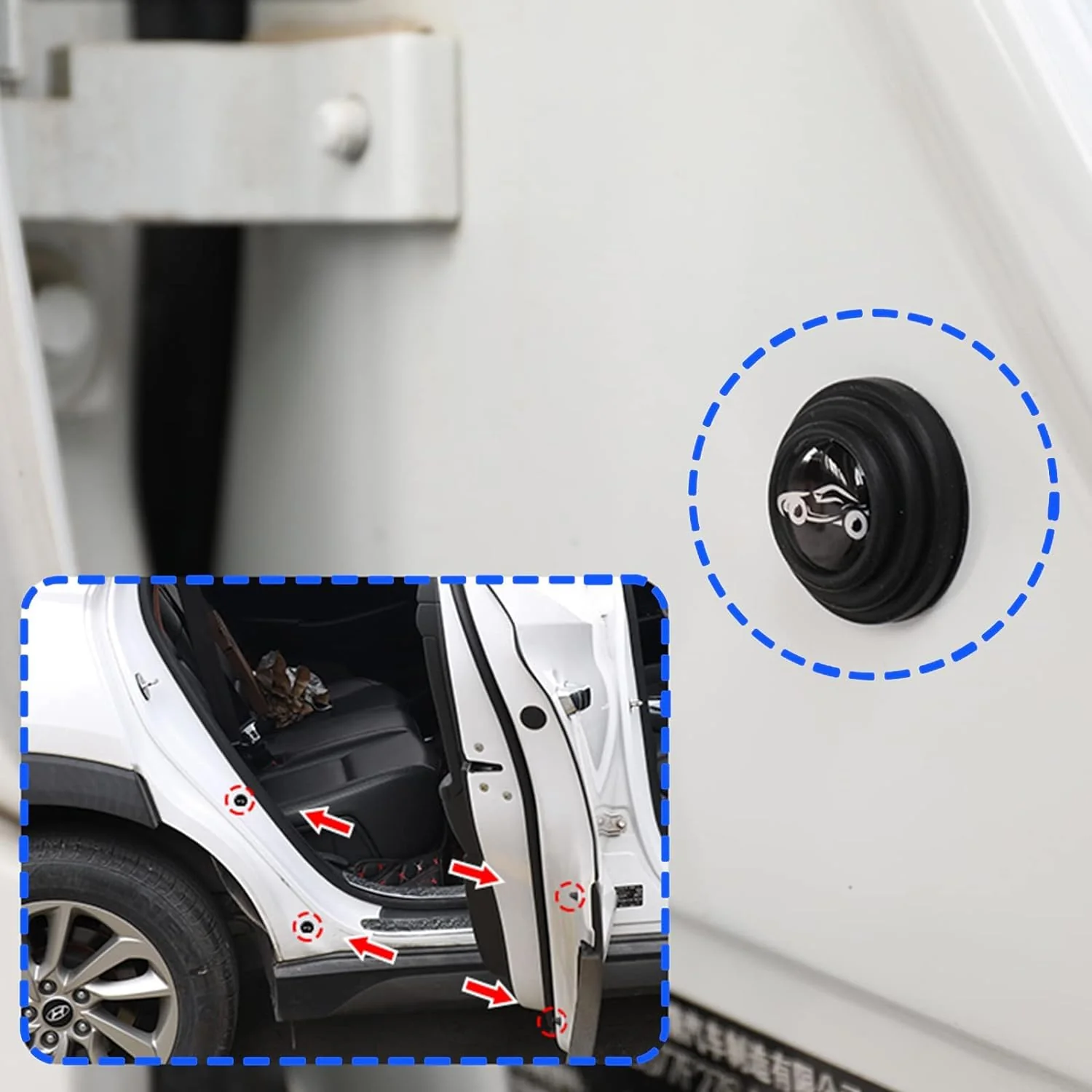 Car Door Shock Absorber Car Door Protection Sticker (100 Pcs Set) - Image 8