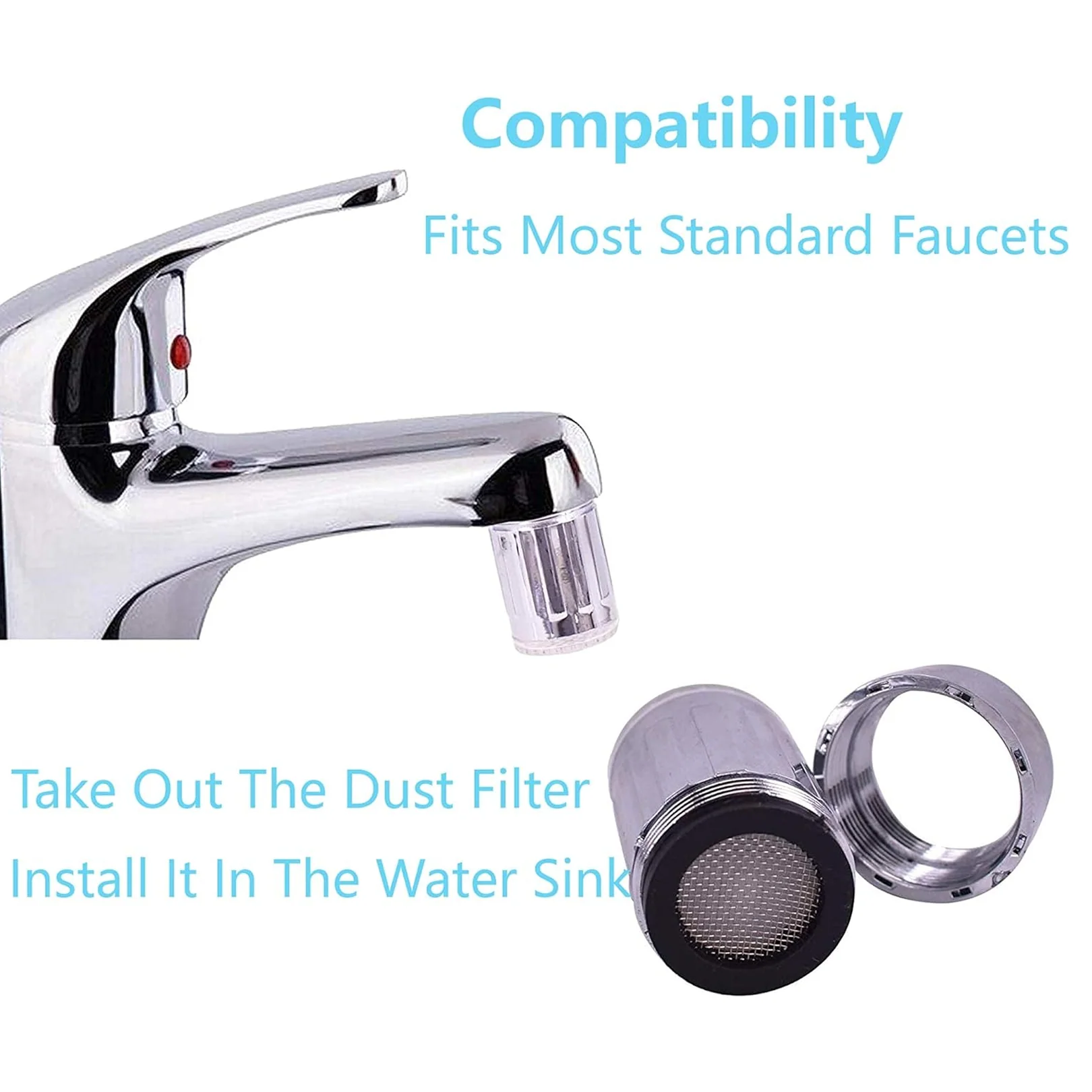 LED Light Stream Faucet Tap Adapter (1 Pc) - Image 2