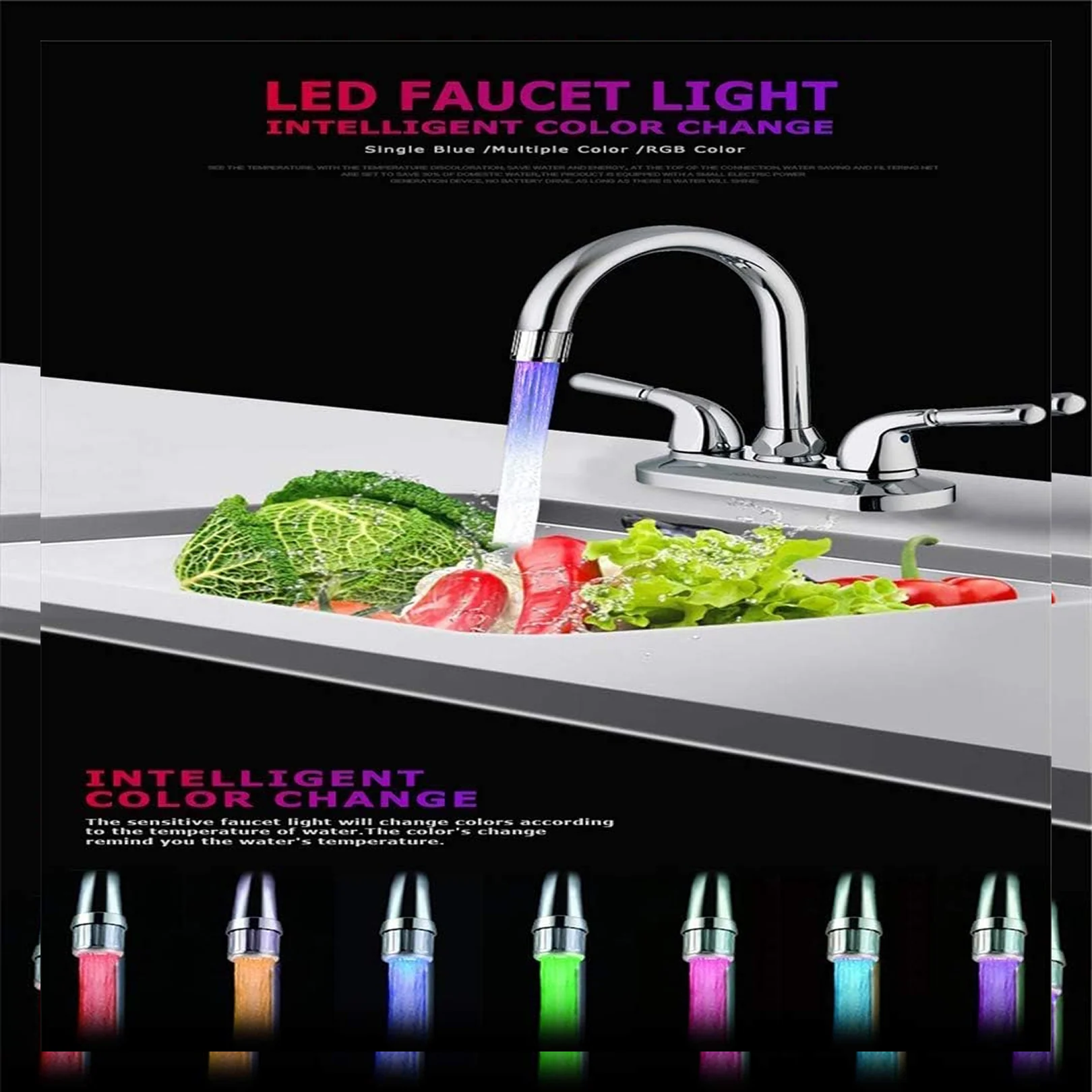 LED Light Stream Faucet Tap Adapter (1 Pc) - Image 7