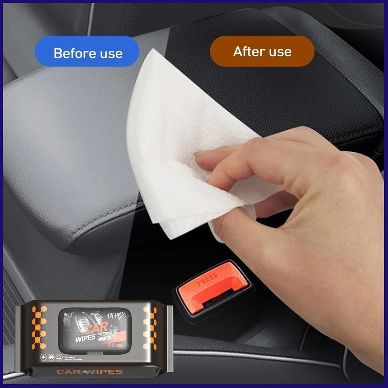 Car Dashboard Scratch Remover Tissue (80 Pcs Set) - Image 7