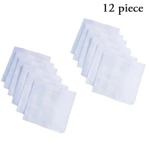 Men's King Size Formal Handkerchiefs for Office Use - Pack of 12 - Image 3