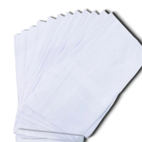 Men's King Size Formal Handkerchiefs for Office Use - Pack of 12 - Image 4