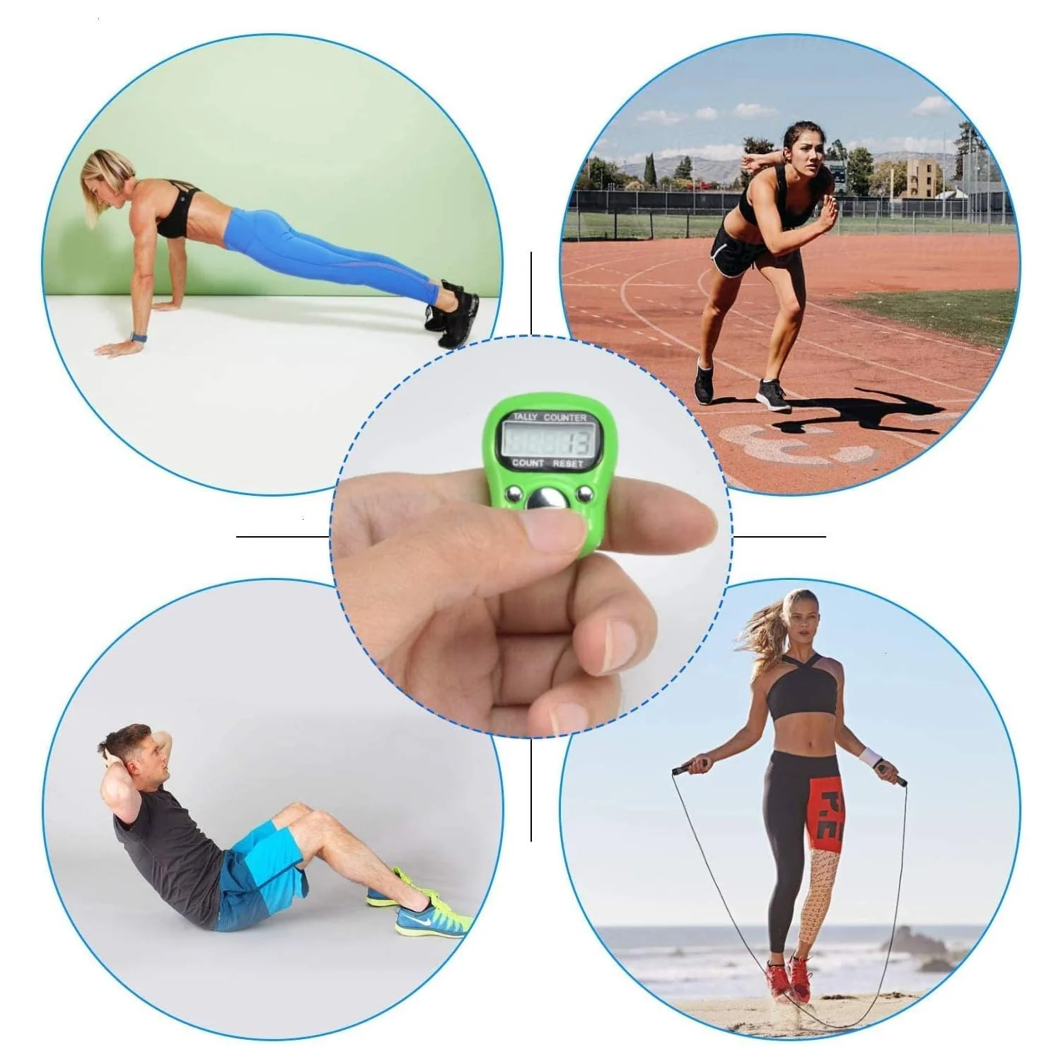 Plastic Portable Rotating Digital Finger Counter With Light (1 Pc) - Image 3
