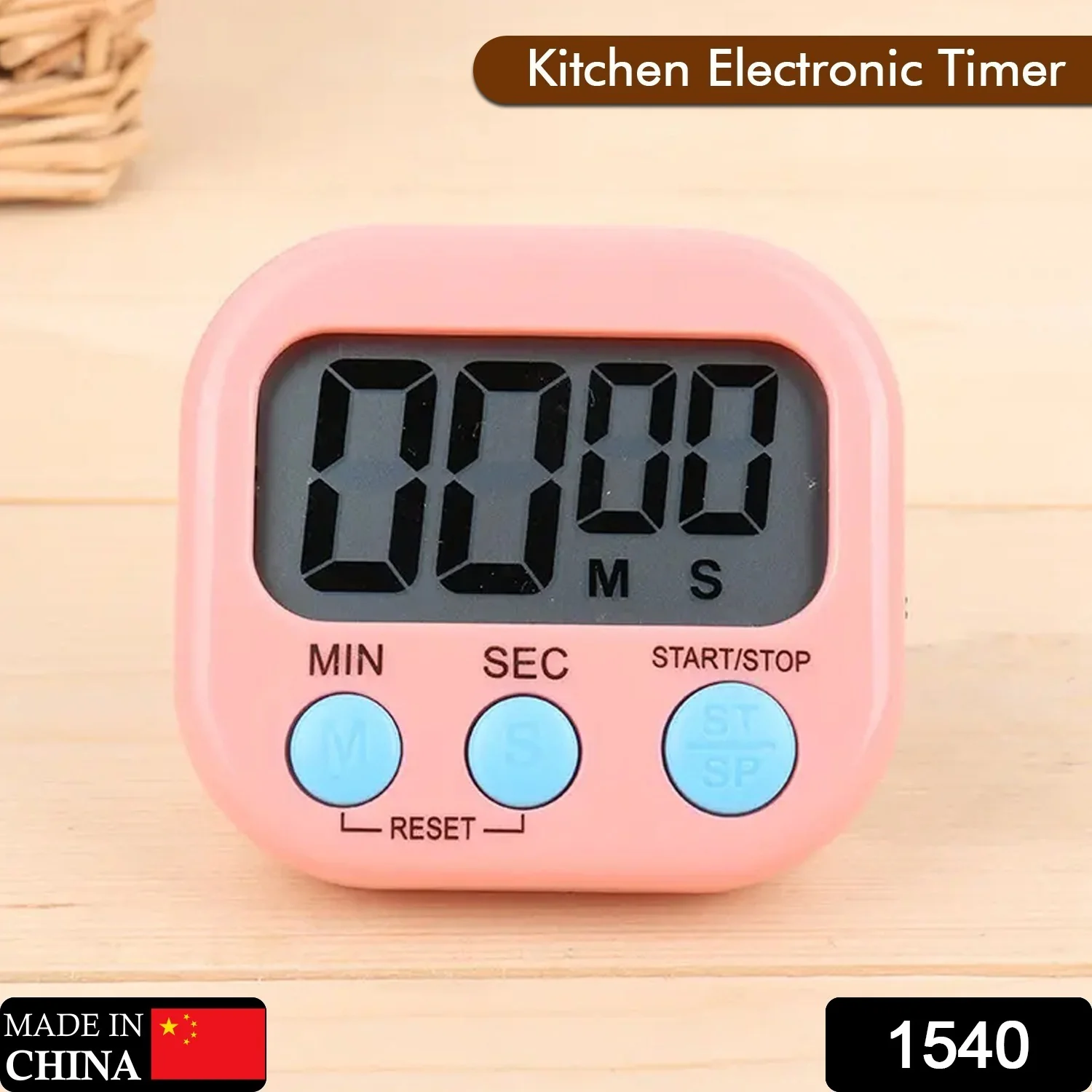 Digital Kitchen Timer Clear Big Digits 0-99 Min for Cooking Office Clock - Image 2