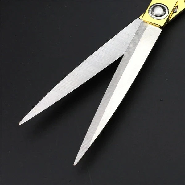 Stainless Steel Tailoring Scissor Sharp Cloth Cutting (9.5inch) (Golden) - Image 2