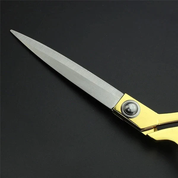 Stainless Steel Tailoring Scissor Sharp Cloth Cutting (9.5inch) (Golden) - Image 7