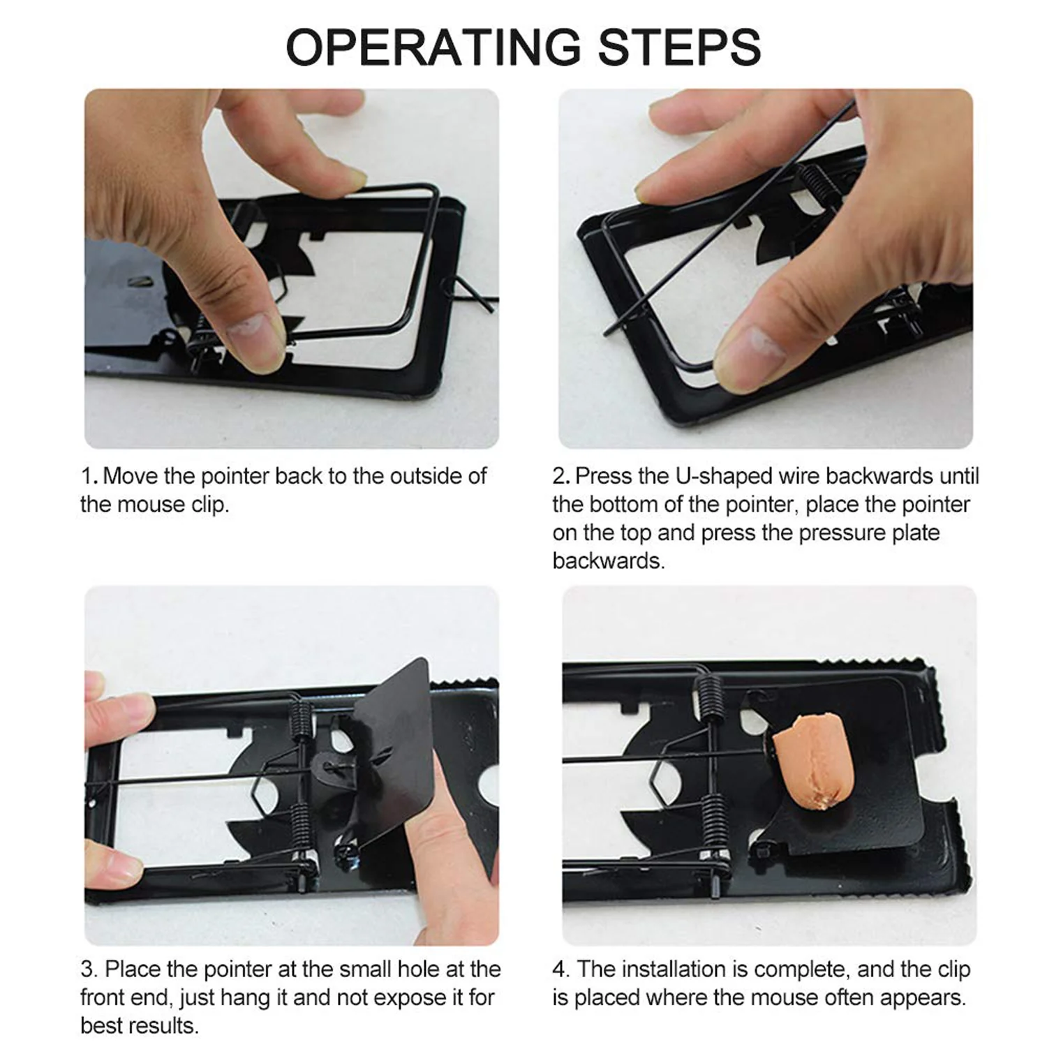 Mouse Trap Catcher Rodent Traps Mice Control Mice Snap Kill Trap (2 Pc) - Image 5