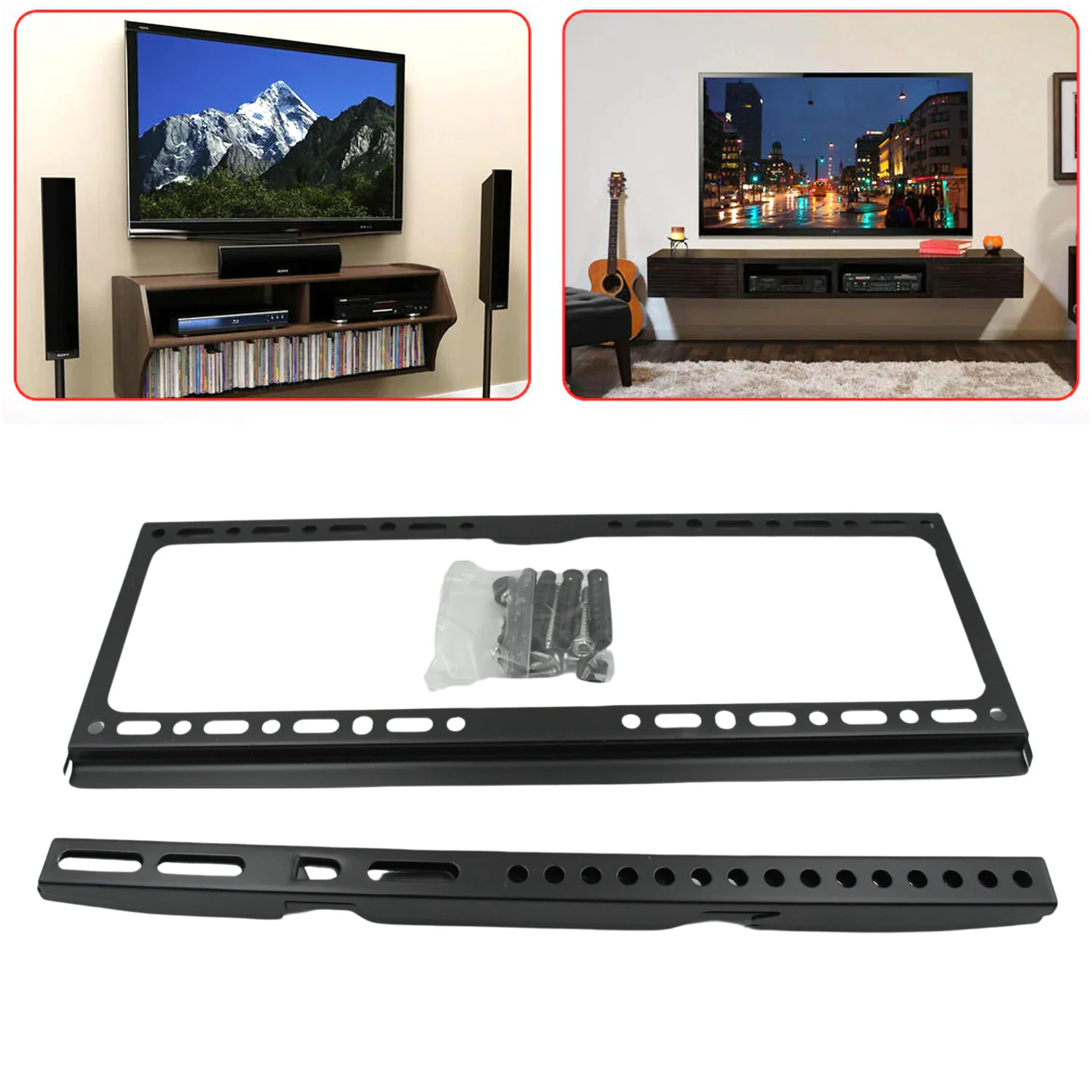 Heavy-Duty TV Wall Bracket for 26–63 Inch LED/LCD TVs (46×20 cm) - Image 7