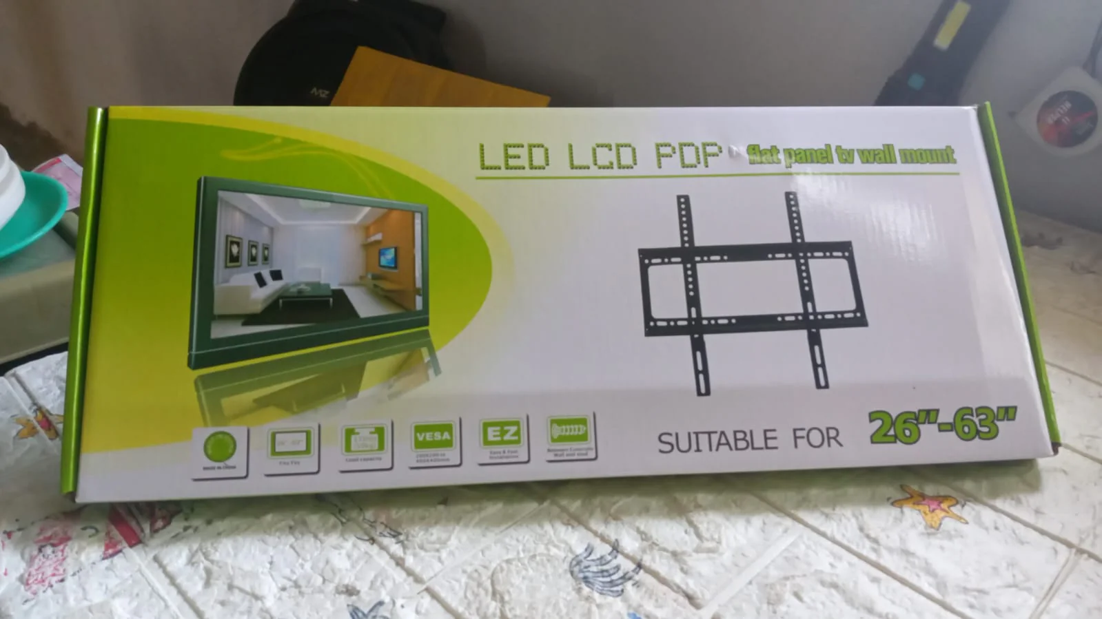Heavy-Duty TV Wall Bracket for 26–63 Inch LED/LCD TVs (46×20 cm) - Image 9
