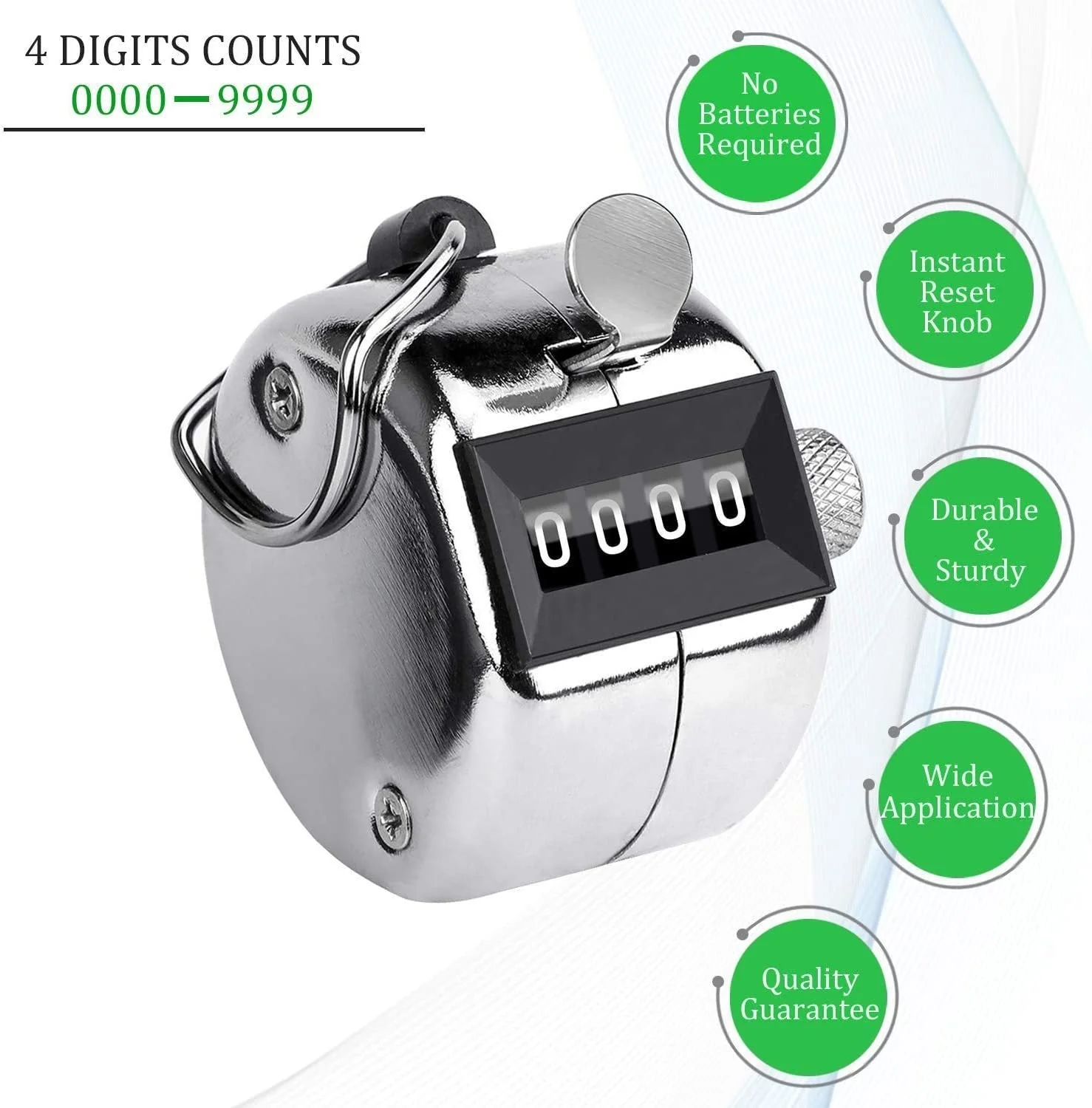 4 Digits Hand Held Tally Counter Numbers Clicker - Image 6