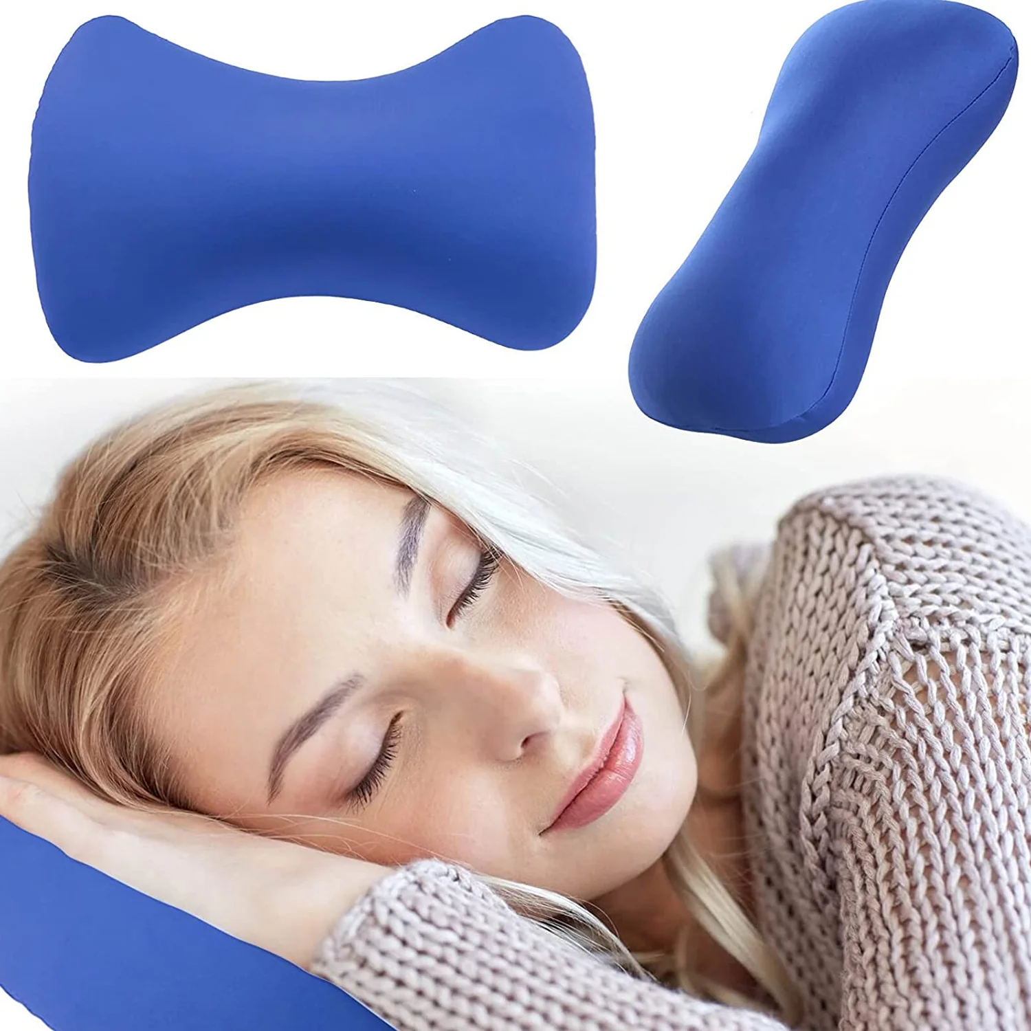 Microbead Roll Neck Pillow – Soft Cushion Bone-Type Travel Neck Support - Image 4