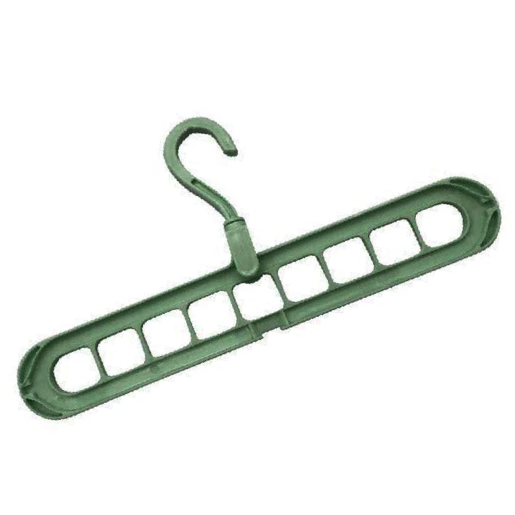 Anti-Skid Plastic 9-Holes Magic Wardrobe Folding Hangers - Image 2