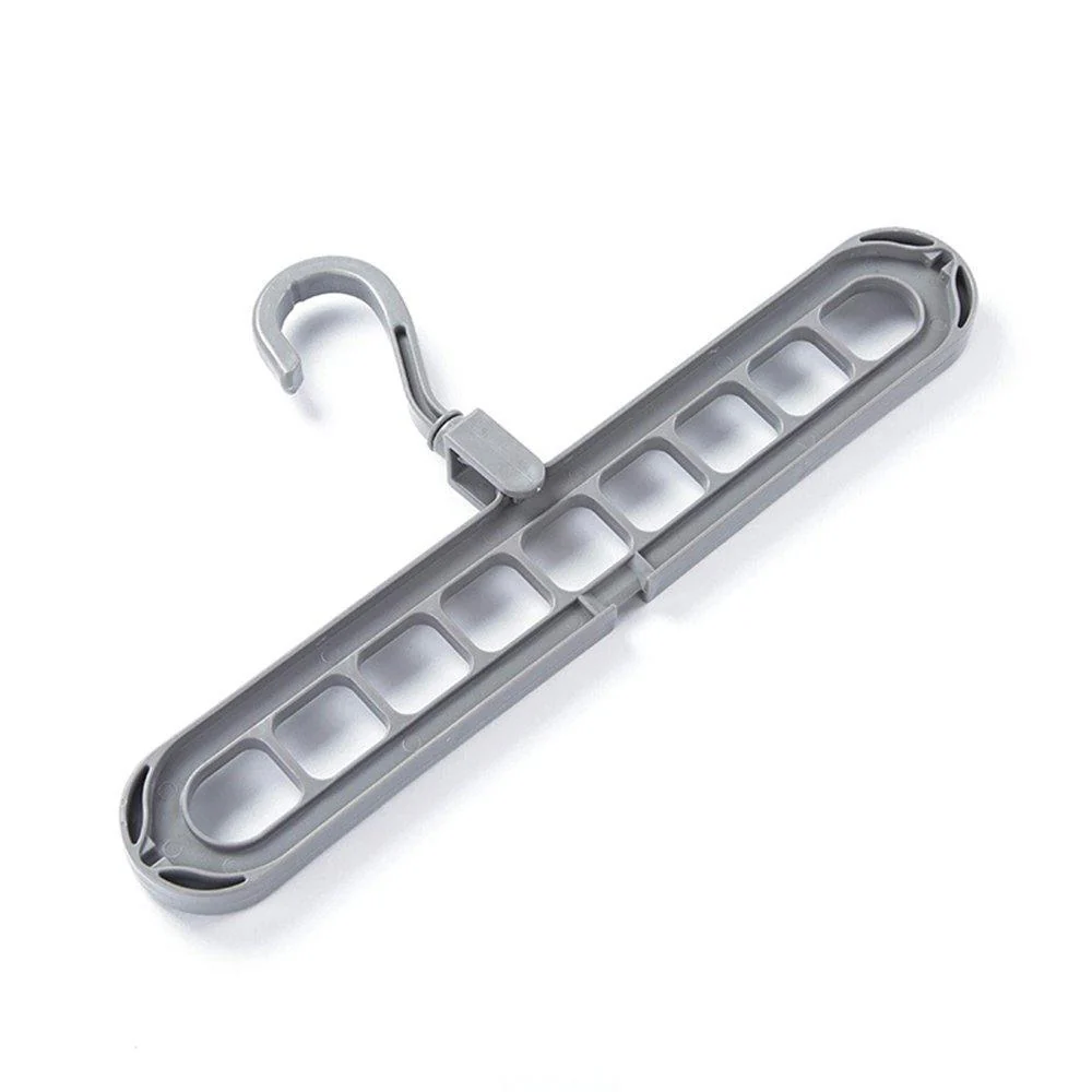 Anti-Skid Plastic 9-Holes Magic Wardrobe Folding Hangers - Image 4