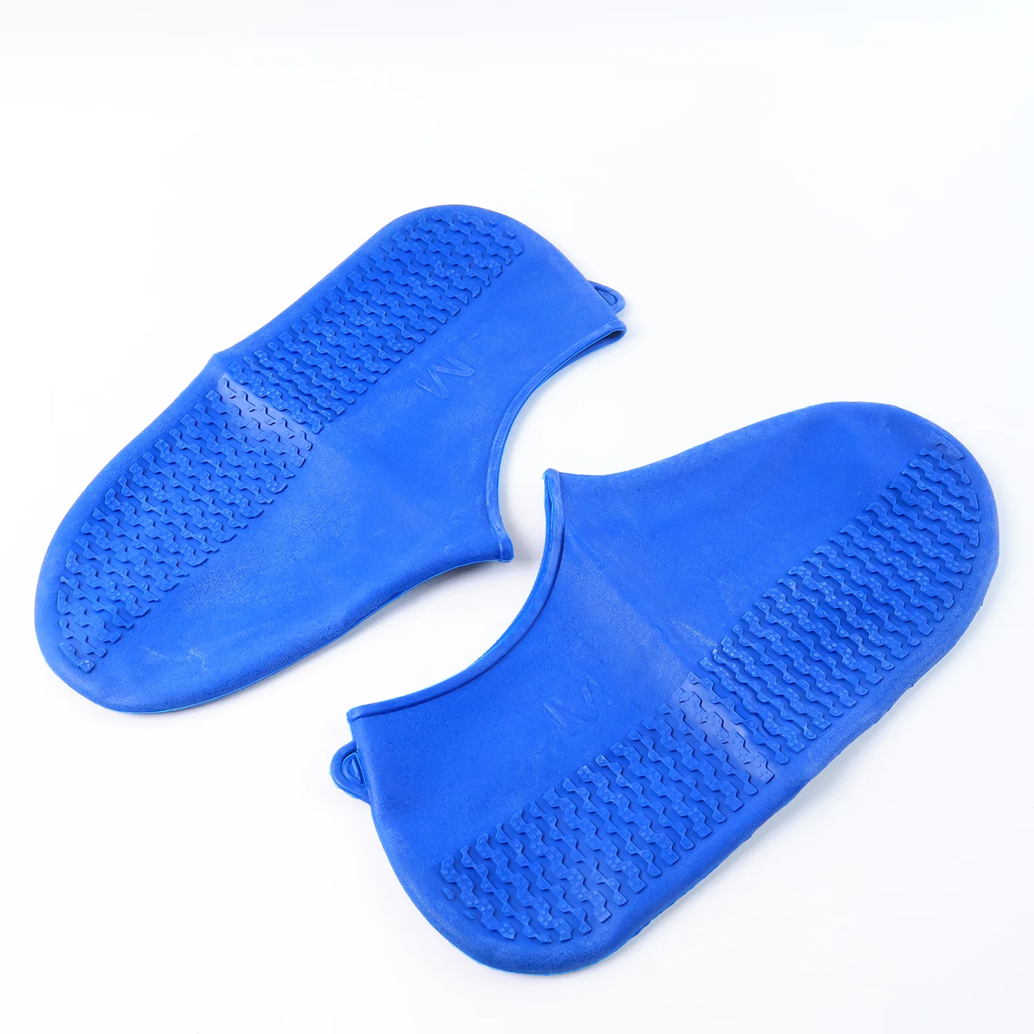 Blue Non-Slip Silicone Rain Anti skid Waterproof Fordable Boot Shoe Cover (1 Pair) - Image 5