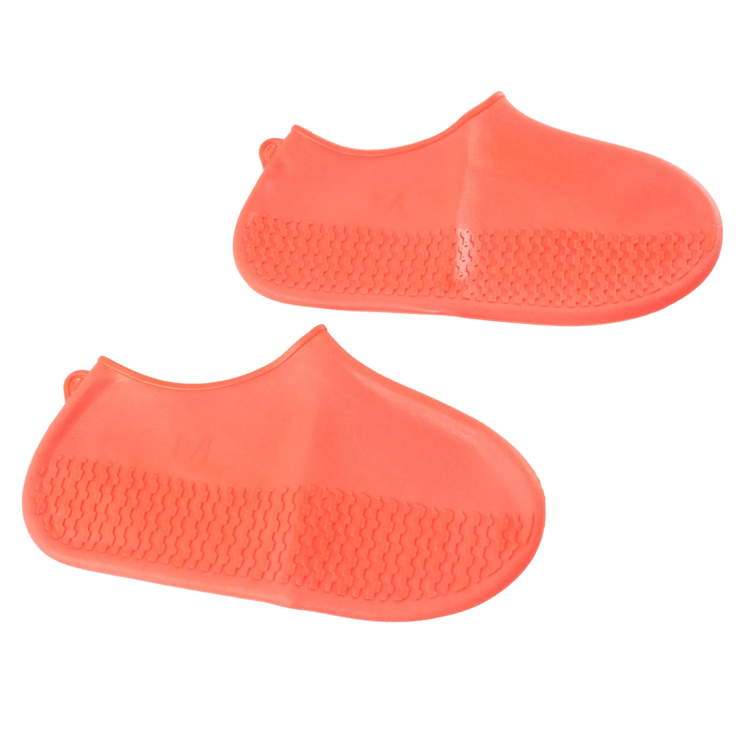 Orange Non-Slip Silicone Rain Reusable Anti skid Waterproof Fordable (1 Pair) - Image 5