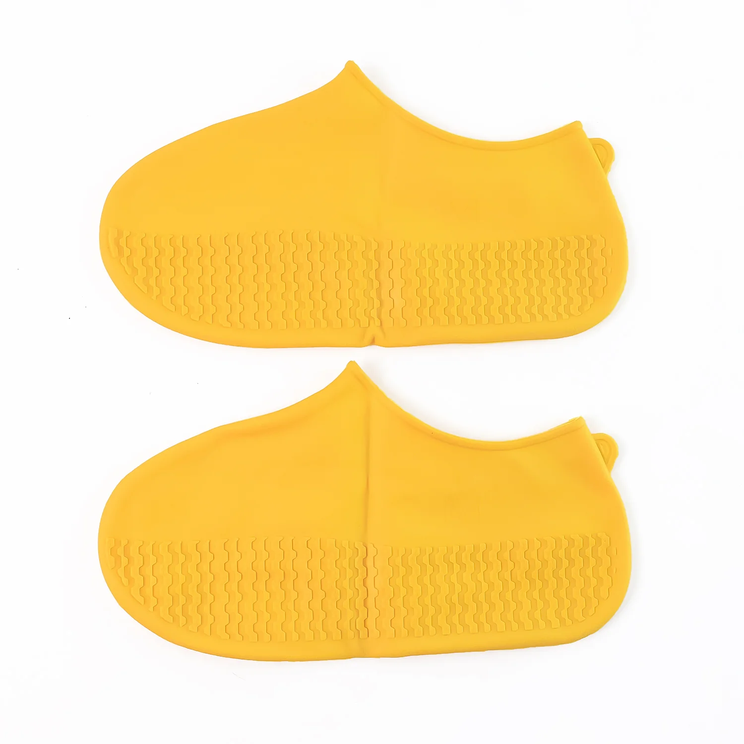Yellow Non-Slip Silicone Rain Shoe Cover – Waterproof Foldable Anti-Skid (1 Pair) - Image 5