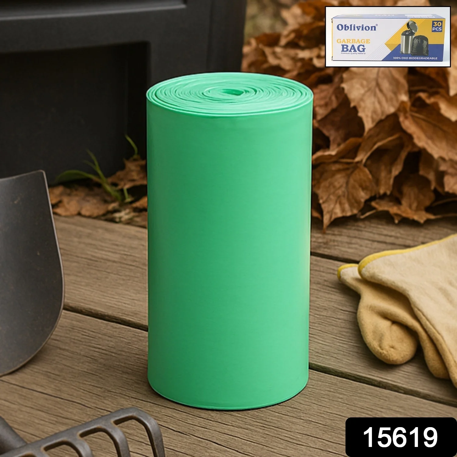 Bio-degradable Eco Friendly Garbage / Trash Bags Rolls (24x32 Cm / 1 Pc / Mix Color) - Image 2
