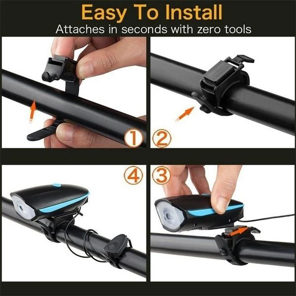 Rechargeable Bicycle LED Bright Light (1 Pc) - Image 5