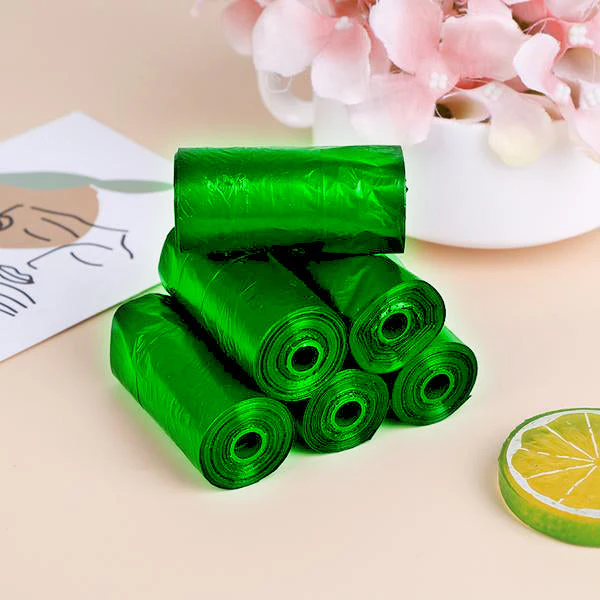 Bio-degradable Eco Friendly Garbage / Trash Bags Rolls (19" x 21") (Green) - Image 3