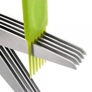 Stainless Steel 5-Blade Herb Scissors - Image 7
