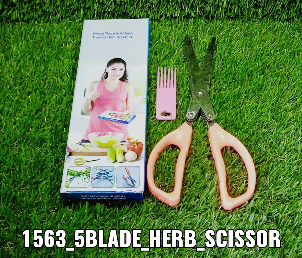 Stainless Steel 5-Blade Herb Scissors - Image 9