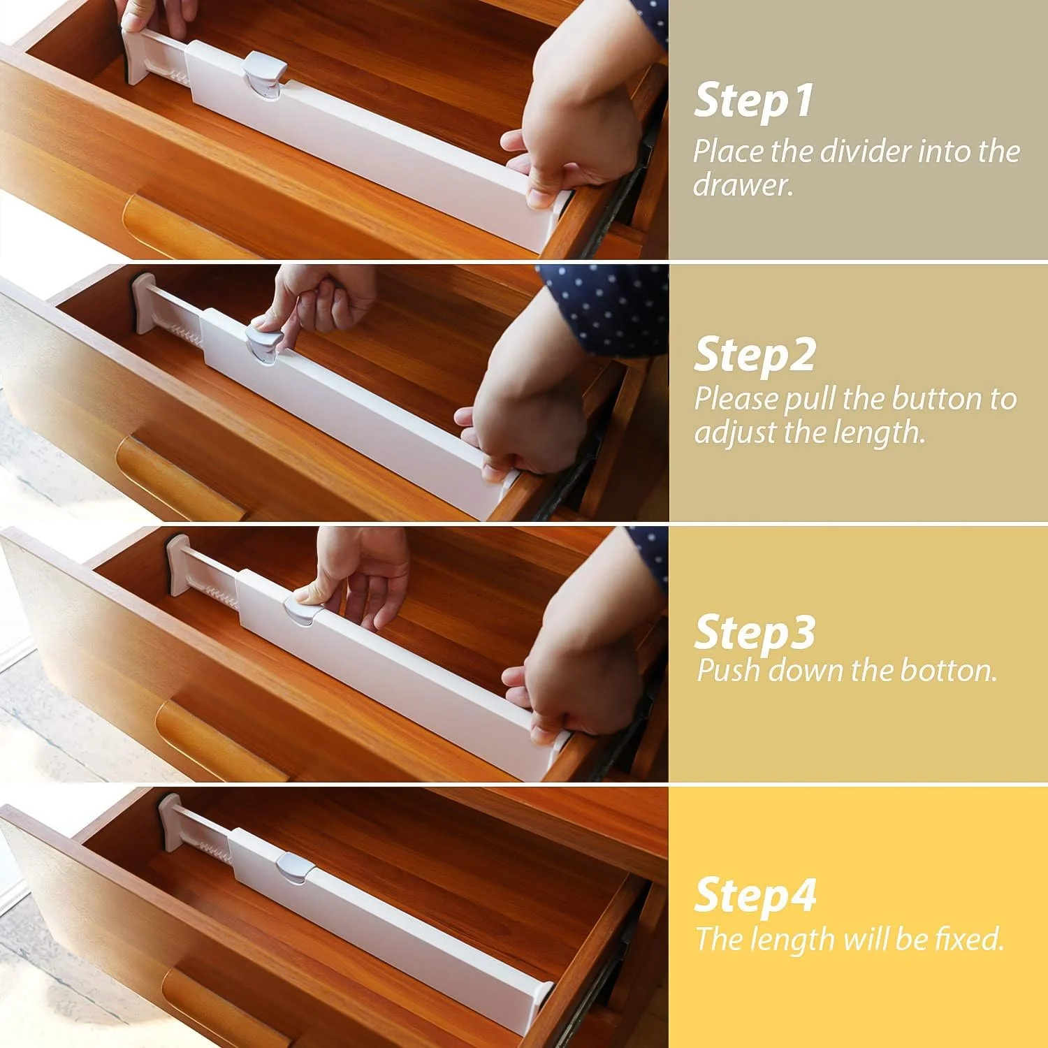 Expandable Drawer Dividers for Home & Office (1 Pc) - Image 3