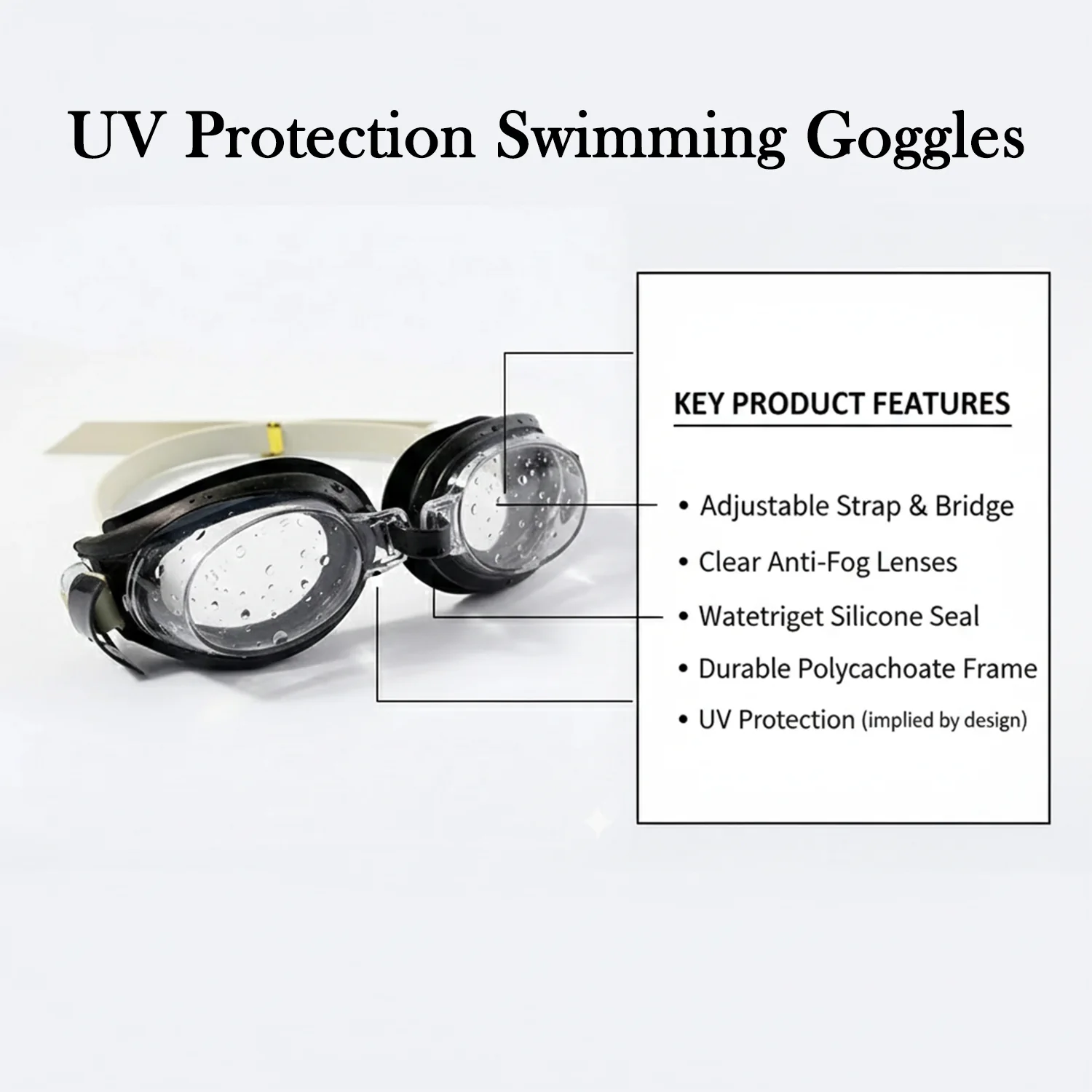 UV Protection Swimming Goggles (1 Pc) - Image 4