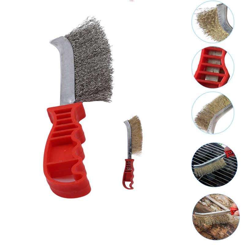 Stainless steel wire hand brush metal cleaner rust paint removing tool - Image 4