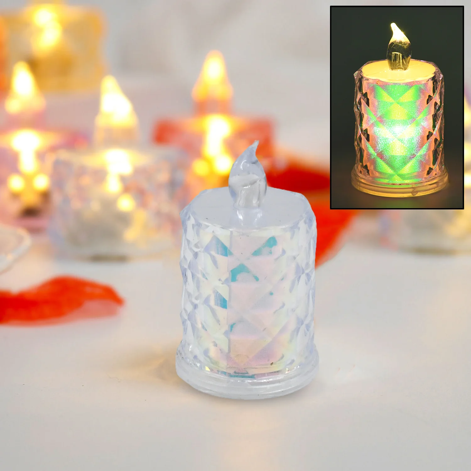 Festive Lighting for Any Occasion: 1 Pack LED Tealight Candles, Diwali - Image 4