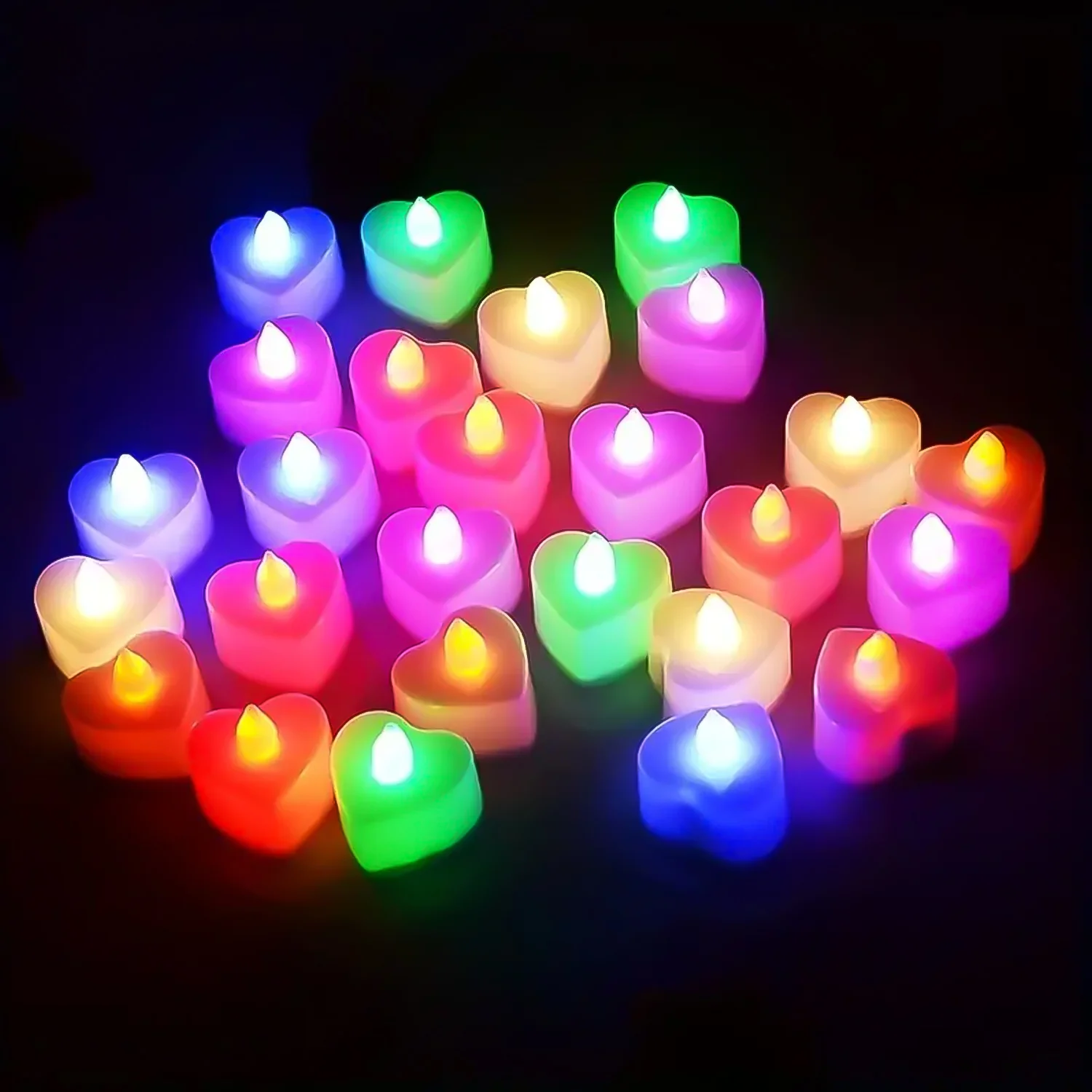LED Tealights, Smokeless Plastic Decorative Candles, Diwali (Pack Of 1 / Multicolor) - Image 5
