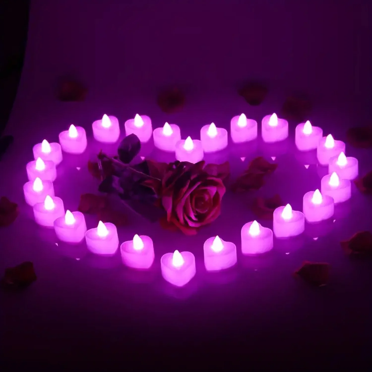 LED Tealights, Smokeless Plastic Decorative Candles, Diwali (Pack Of 1 / Multicolor) - Image 6