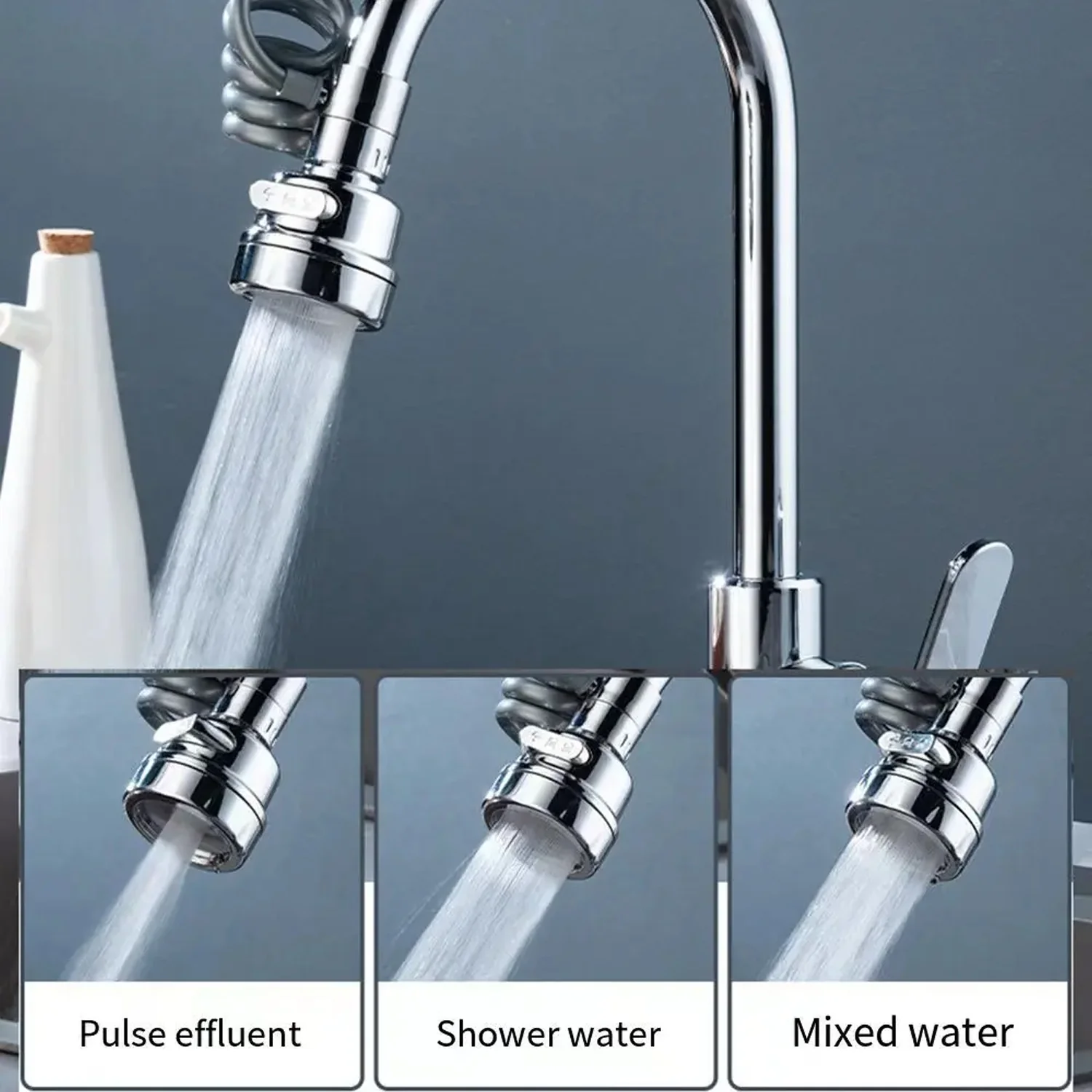 Water Faucet Extender Kitchen Faucet Sprayer Kitchen Sink Accessories Tools (1 Pc) - Image 3