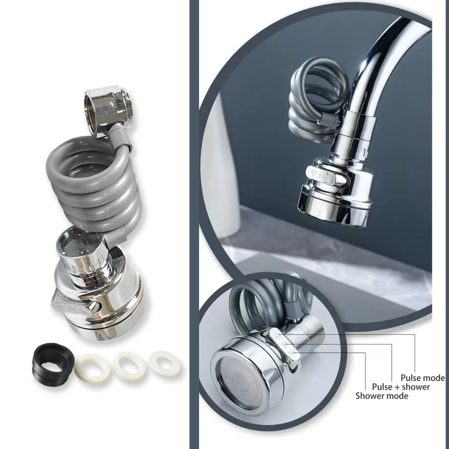 Water Faucet Extender Kitchen Faucet Sprayer Kitchen Sink Accessories Tools (1 Pc) - Image 4