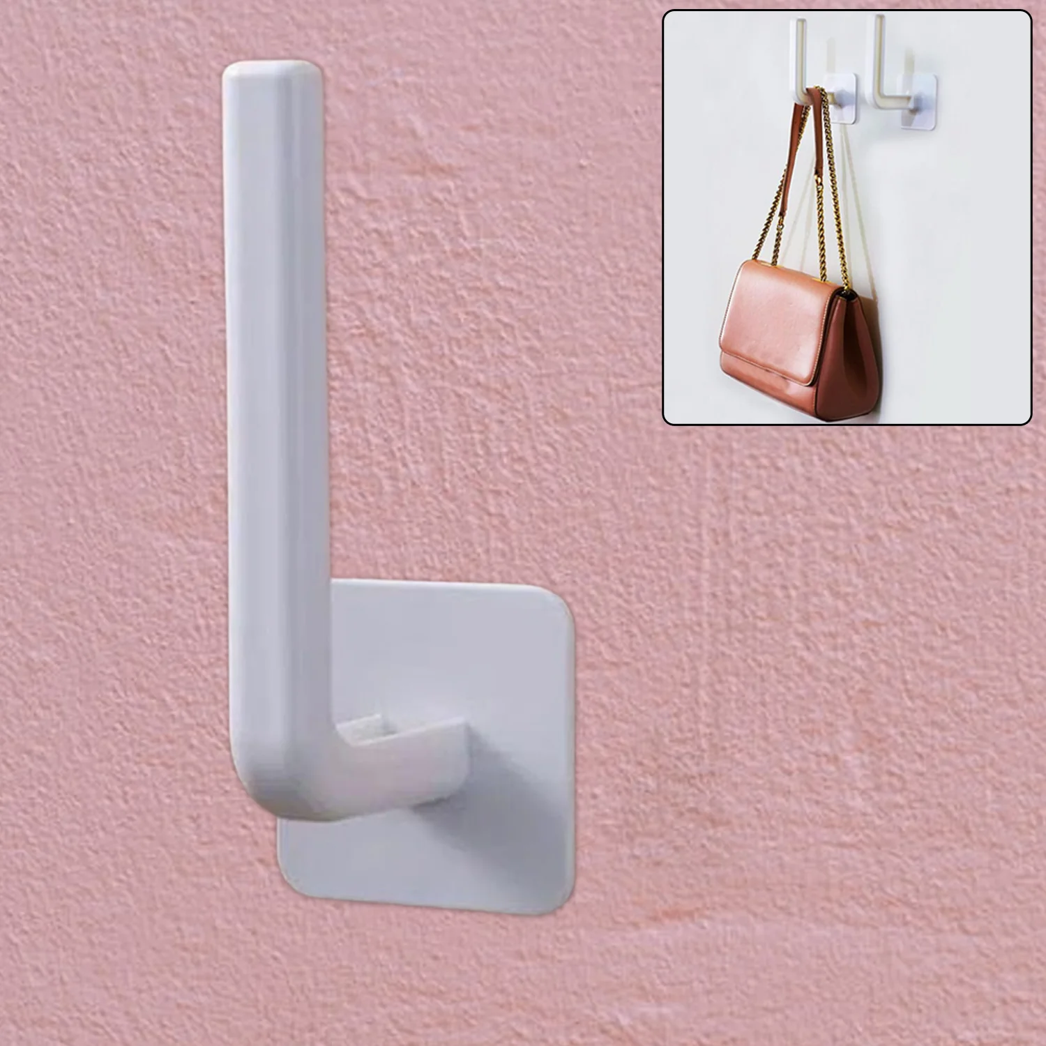 Multipurpose Shelf Organizer, Hanging Storage Rack (2 Pc Set With 2 Adhesive hook) - Image 9