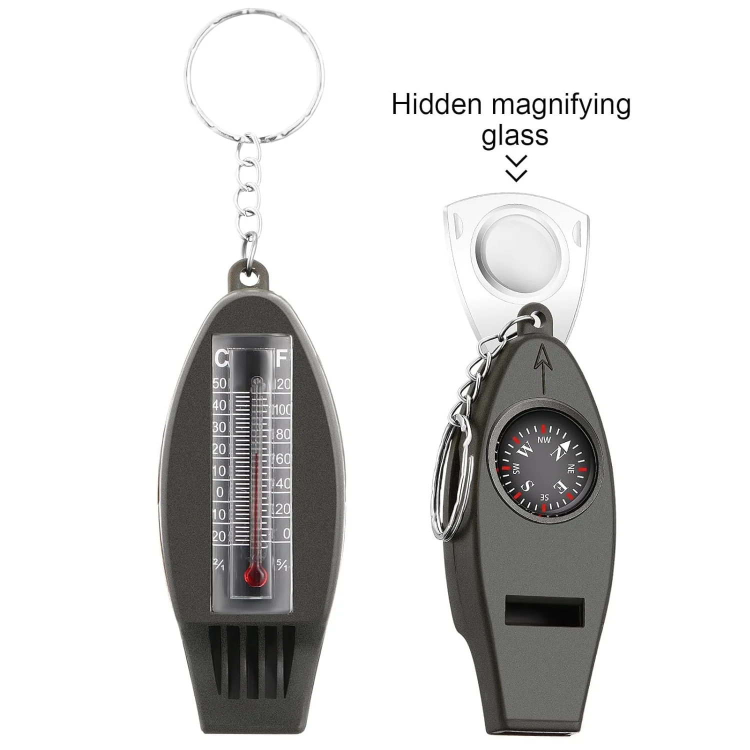 4 in 1 Multifunctional Emergency Survival Whistle (1 Pc) - Image 3