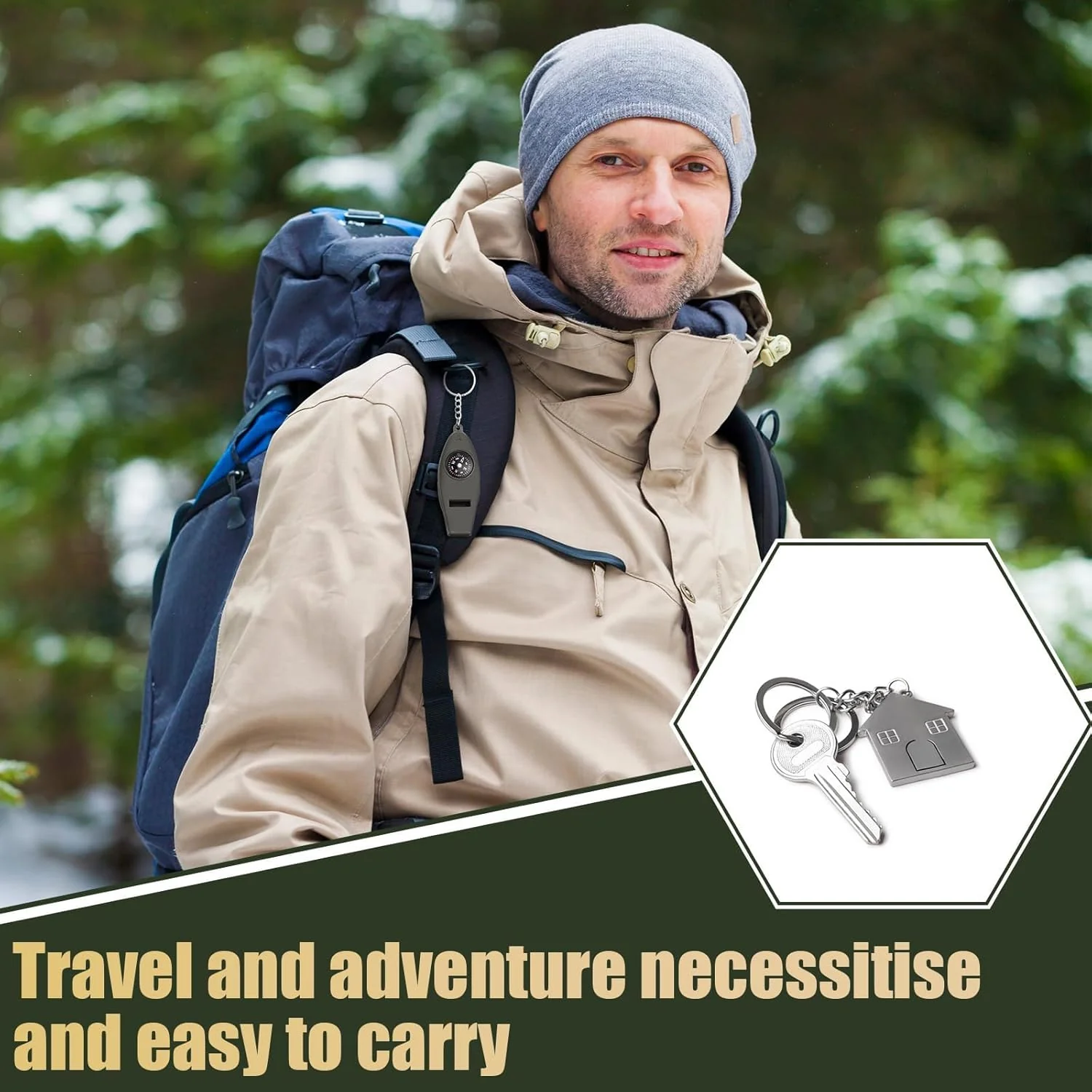 4 in 1 Multifunctional Emergency Survival Whistle (1 Pc) - Image 9
