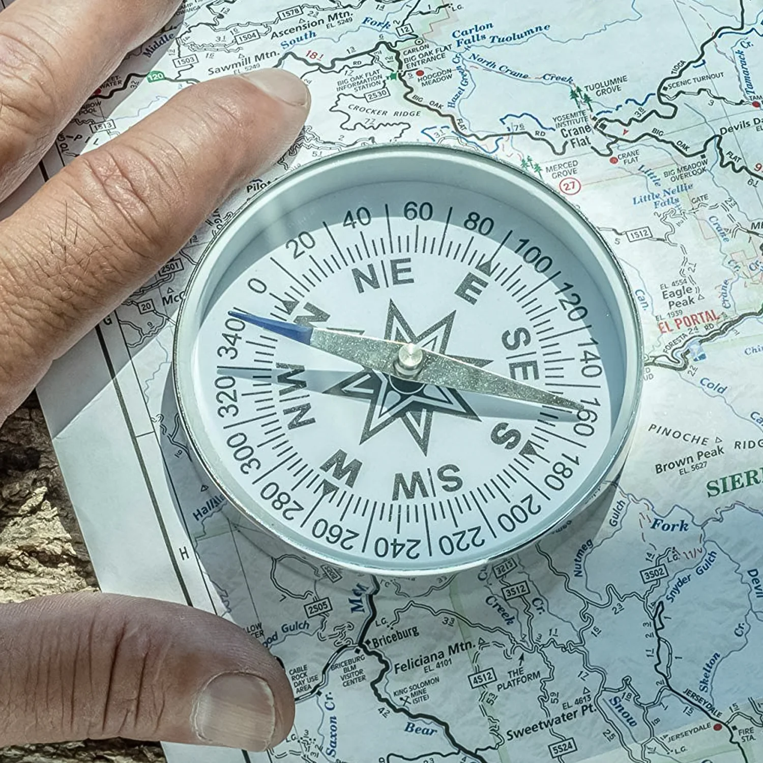 Handheld Large Compass for direction and Navigation (80 MM / 3 Inch / 1 Pc) - Image 3