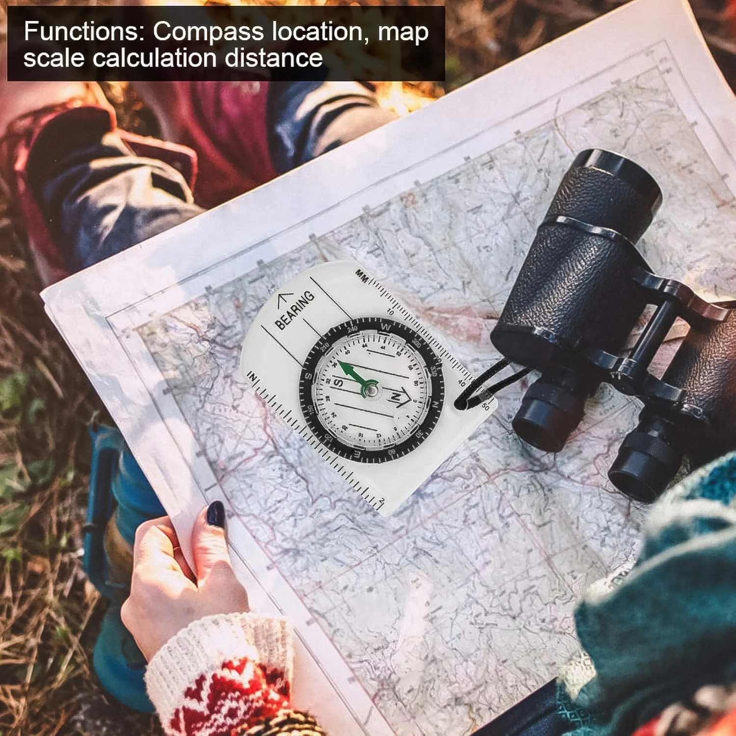 Plastic Compass for Travel Outdoor Compass (1 Pc) - Image 6