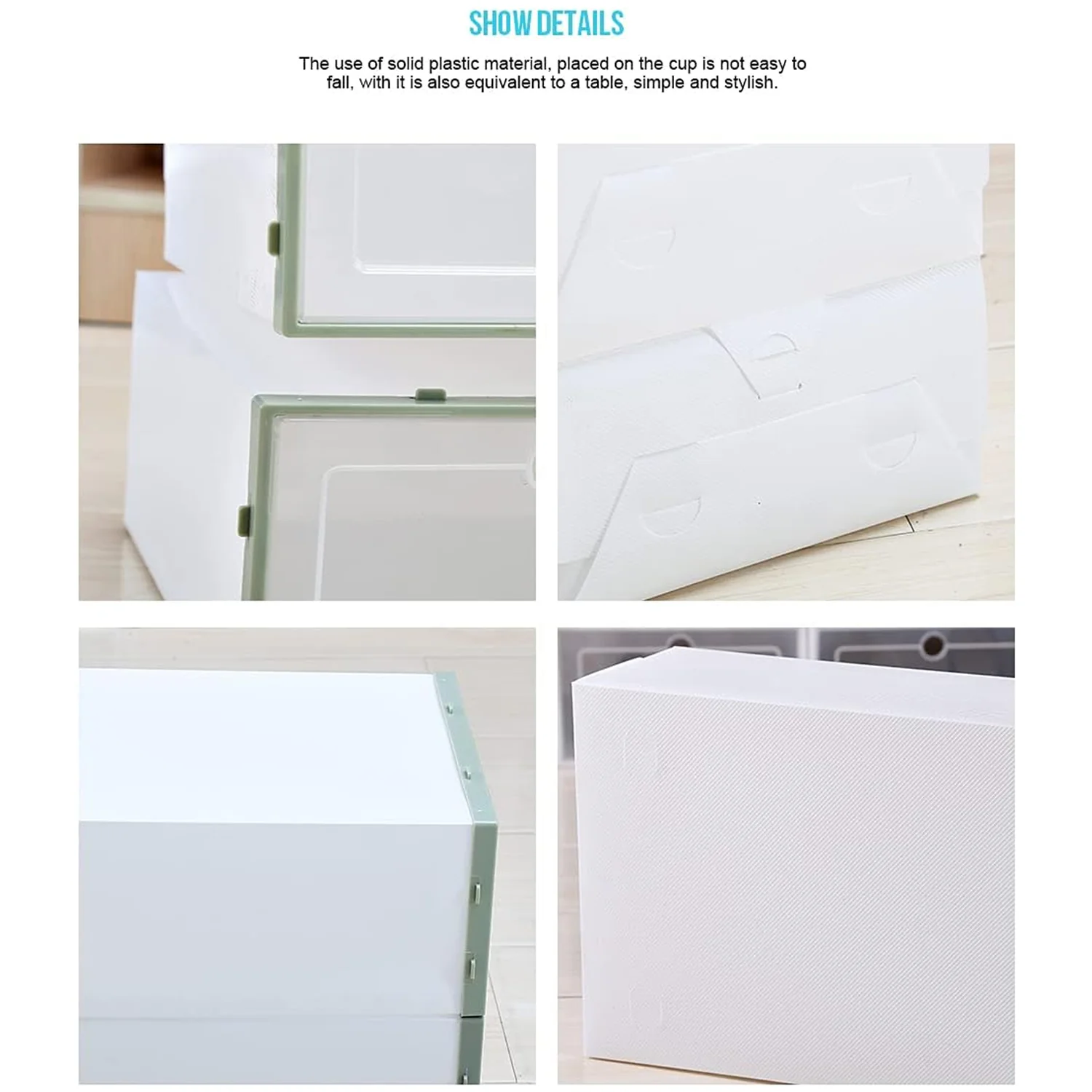3 Layer Transparent Shoes Storage Box Plastic Stackable Shoe (1 Set / 3 Layer) - Image 7