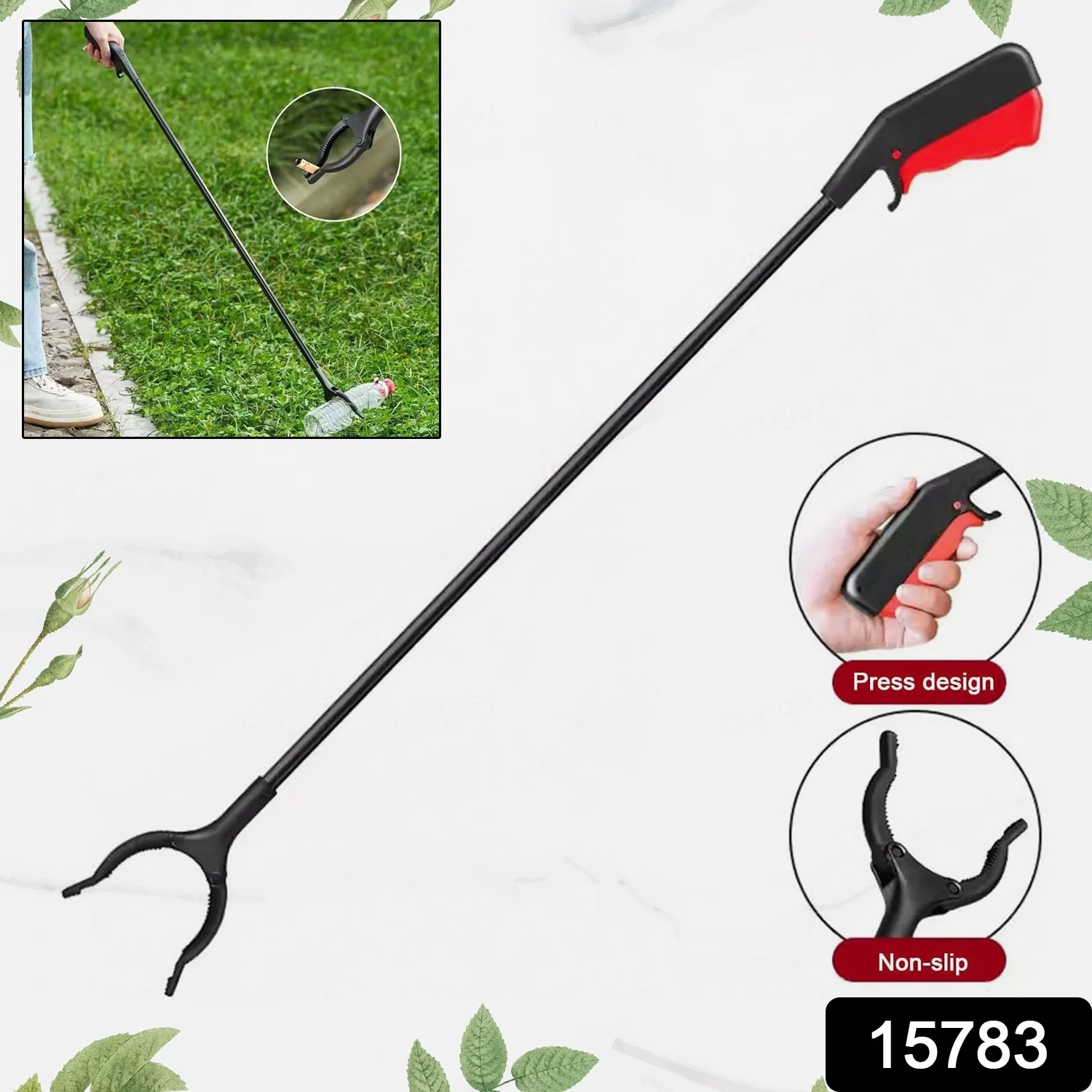 Tool Pick Up Stick Elderly, Robust Gripping Tool for Outdoor Cleaning (1 pc / Big) - Image 2