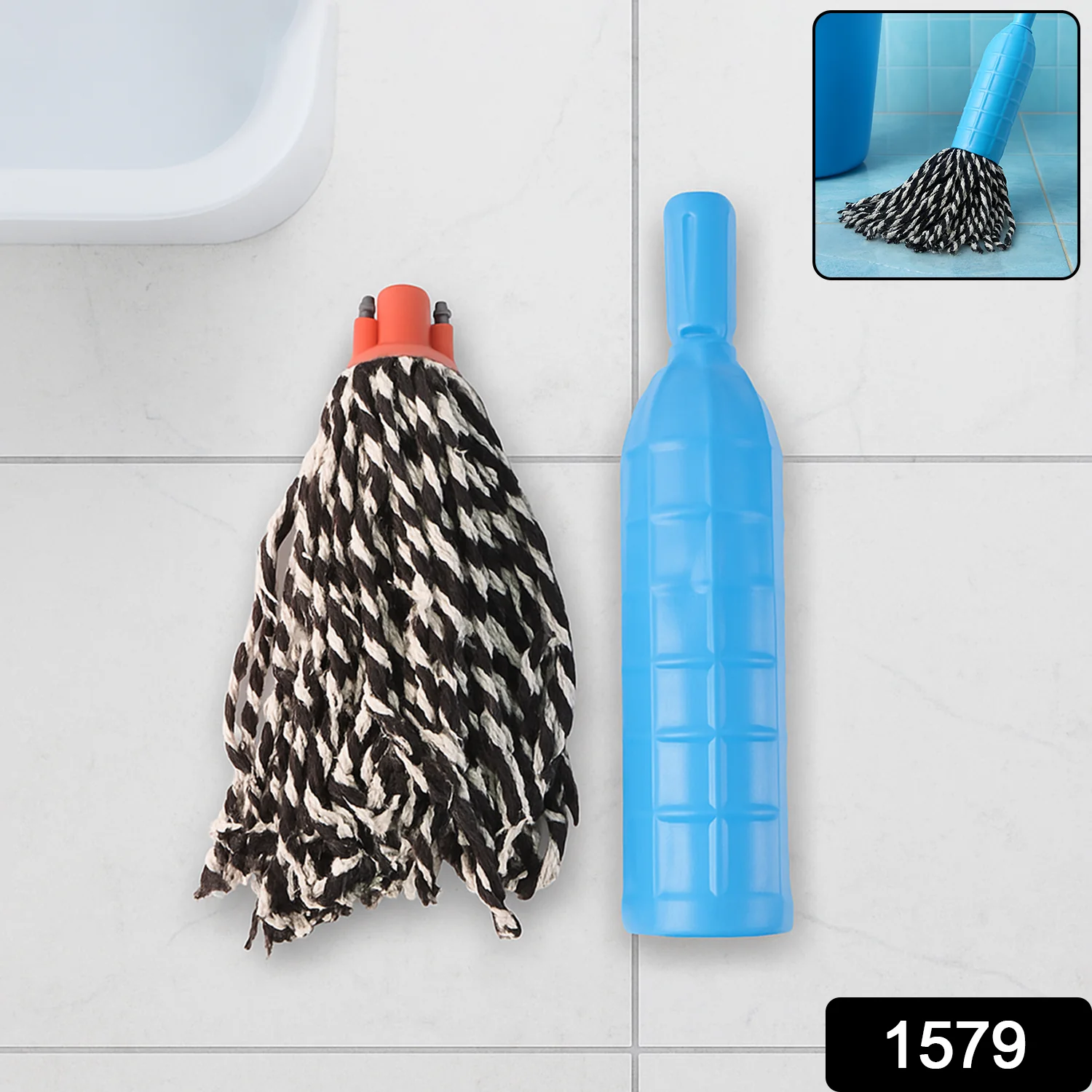 Plastic Mop Refill with Handle Grip - Image 2