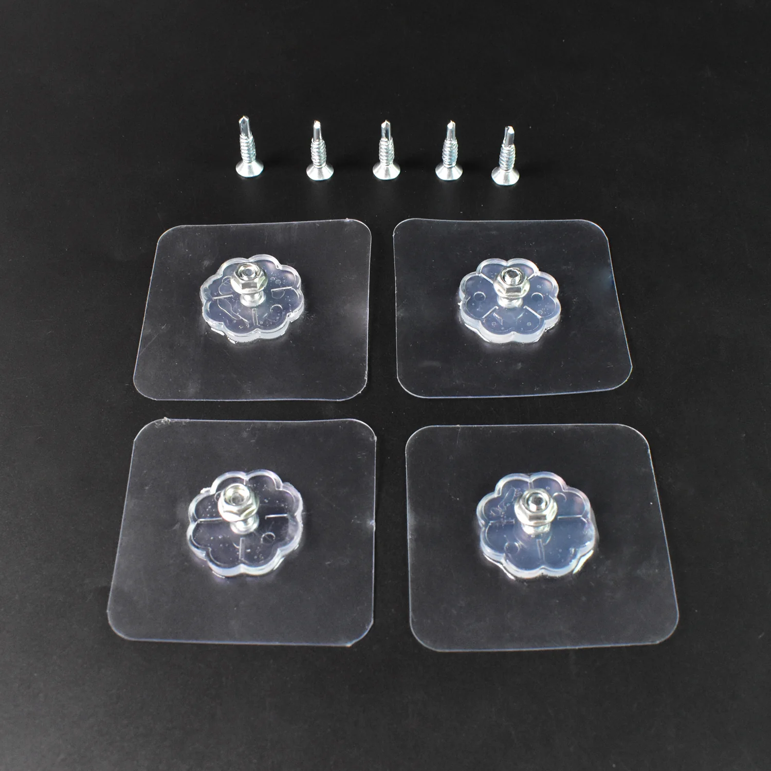 Self Adhesive Hooks Sticker | Screw Nut and Bolt Type (4 Pcs Set) - Image 3