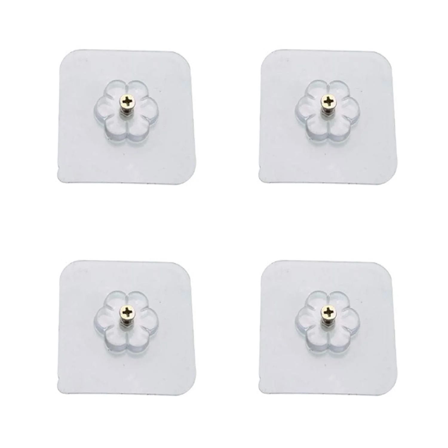 Self Adhesive Hooks Sticker | Screw Nut and Bolt Type (4 Pcs Set) - Image 7