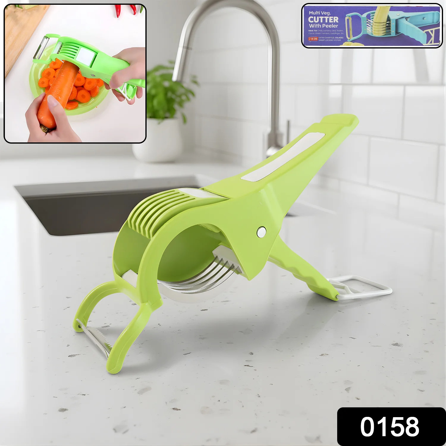 Vegetable Cutter with Peeler - Image 2